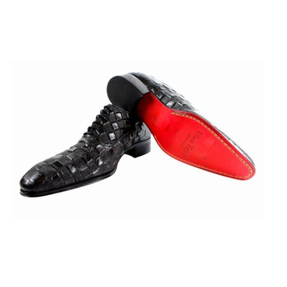 Zan Black Oxford Shoes, Men’s Leather Shoe main image 5